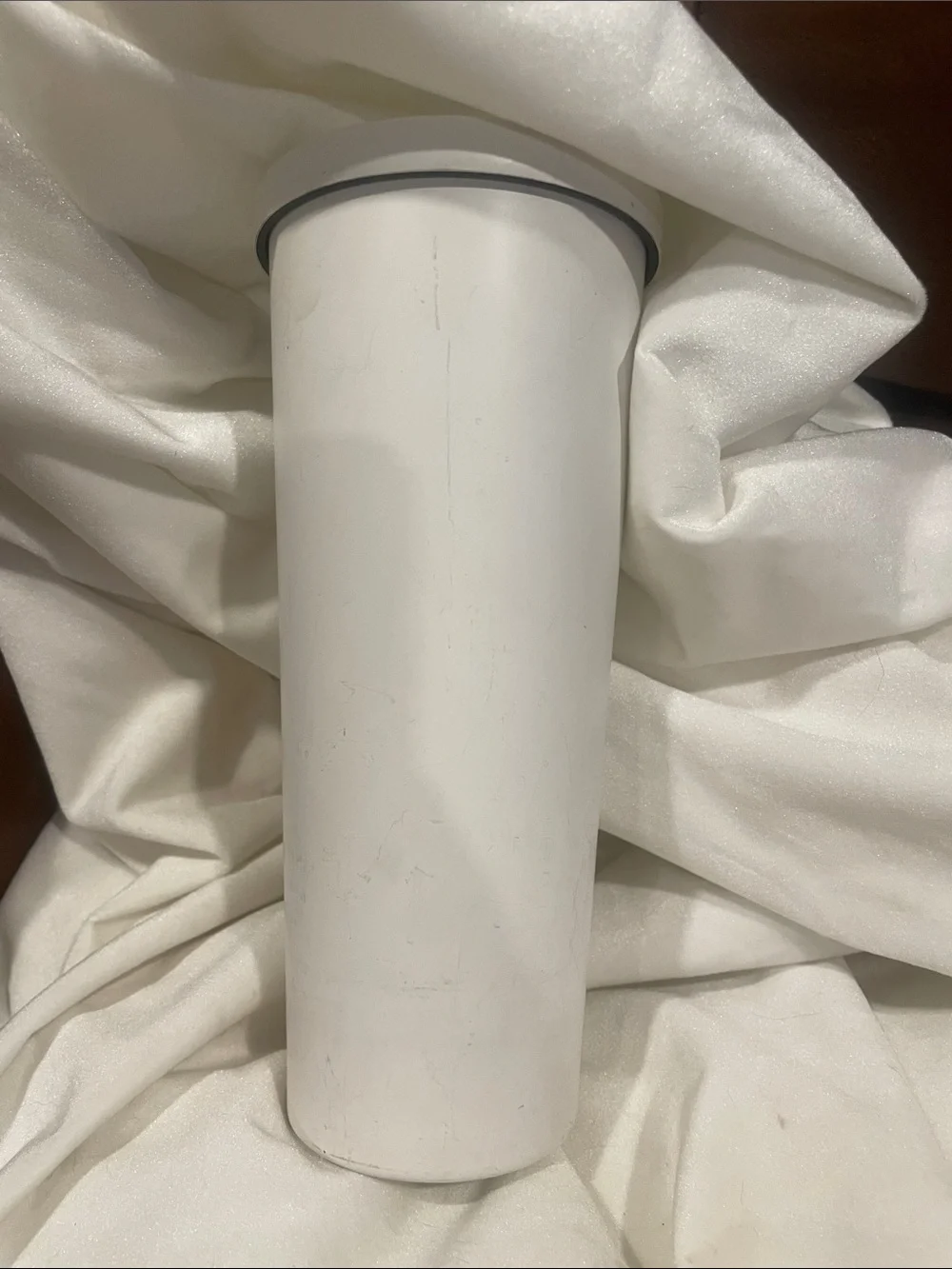 Starbucks All Stainless Matte White Tumbler with Embossed Logo 24 OZ SC1